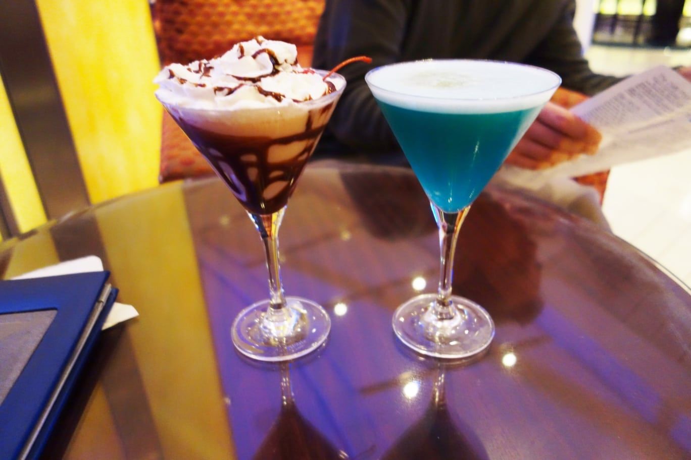 drinks at Martini Bar on Celebrity Solstice