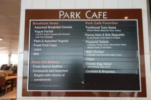 Park Cafe Menu Board Enchantment of the Seas Review