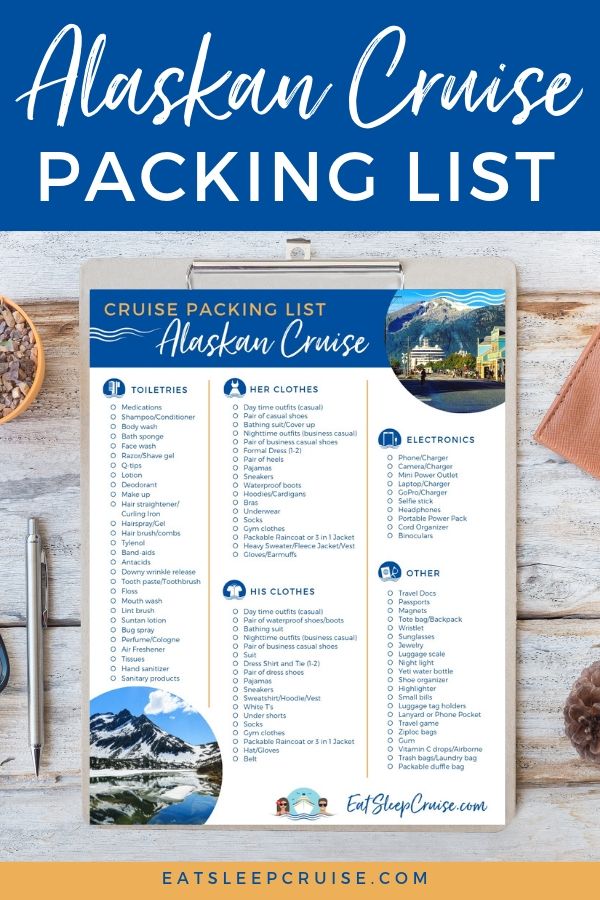 Packing List Pin_Alaskan Cruise