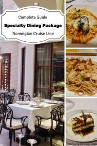Norwegian Cruise Line Specialty Dining Package