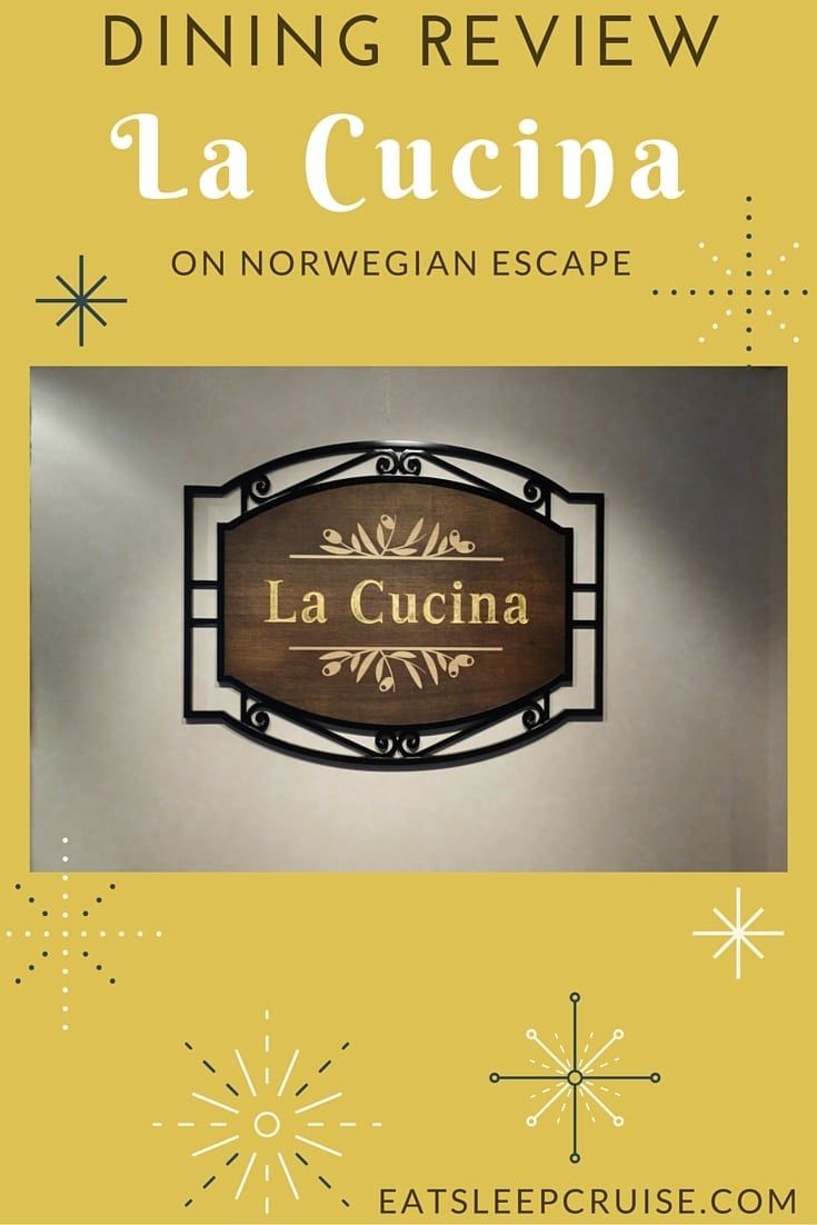 La Cucina on Norwegian Escape