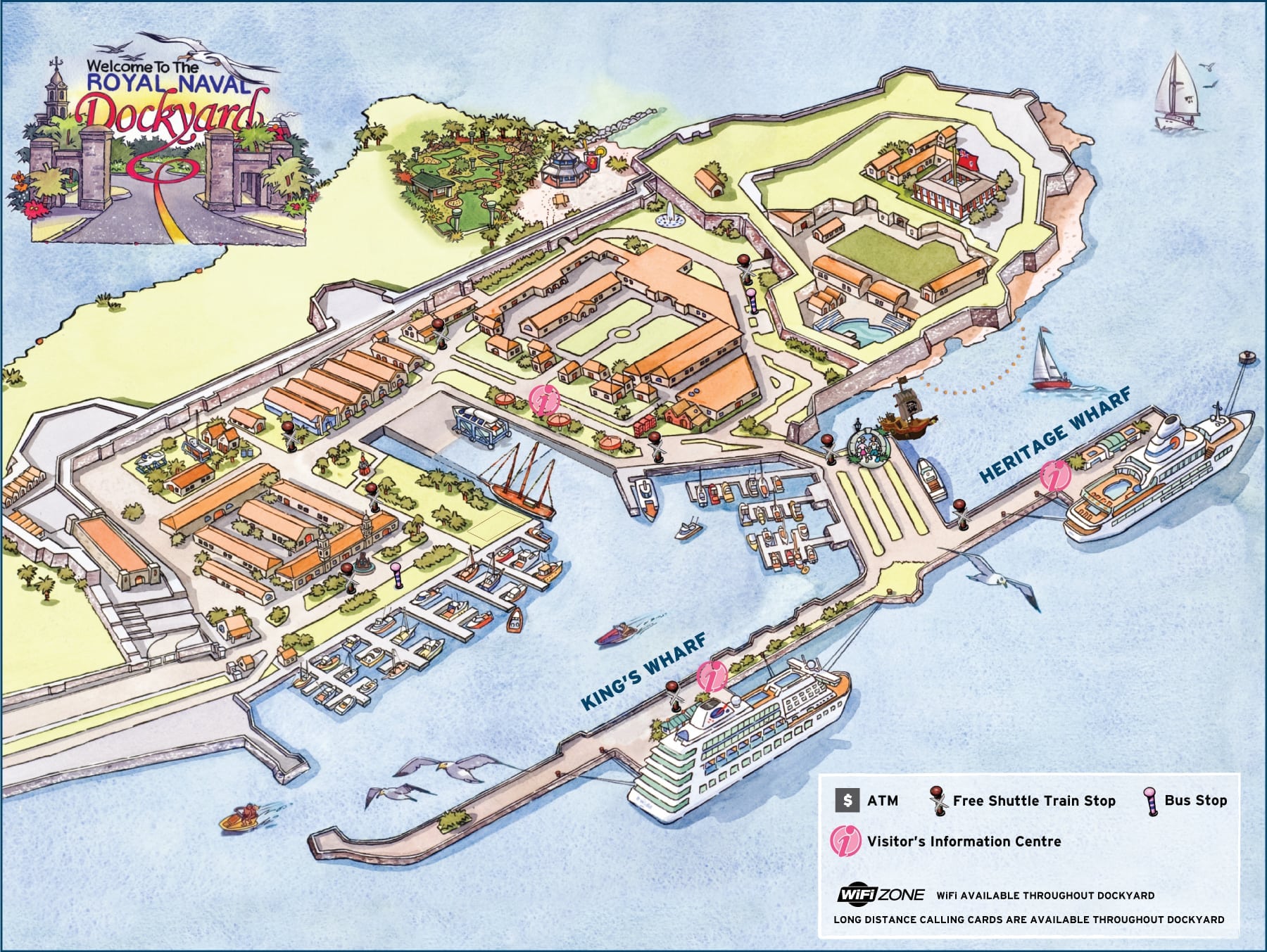 map of bermuda cruise port