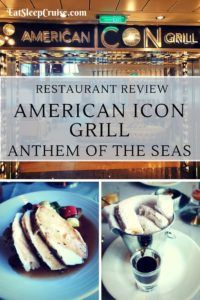 American Icon Grill Anthem of the Seas