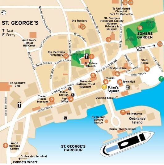 St George Bermuda Map
