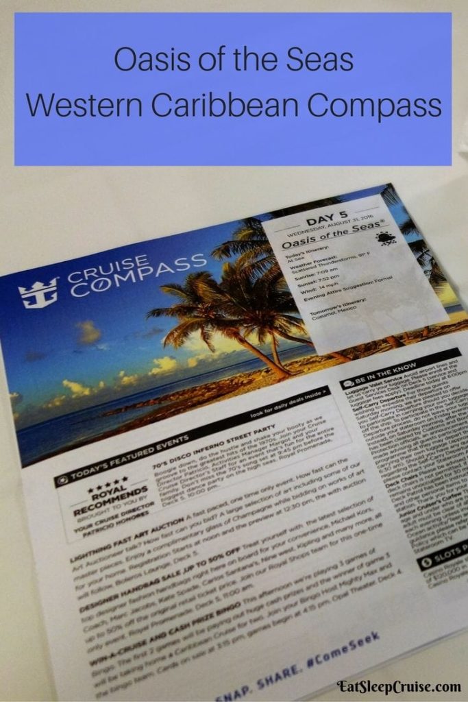 Latest Oasis of the Seas Compass Western Caribbean 2016