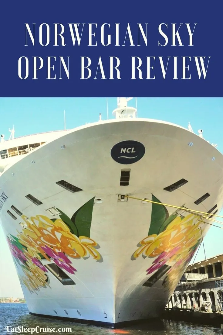 norwegian cruise line open bar reviews