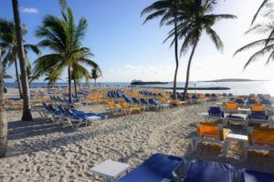 Beach on CocoCay, Bahamas