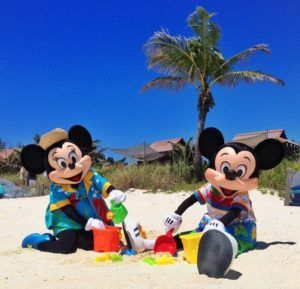 Disney Characters on Castaway Cay
