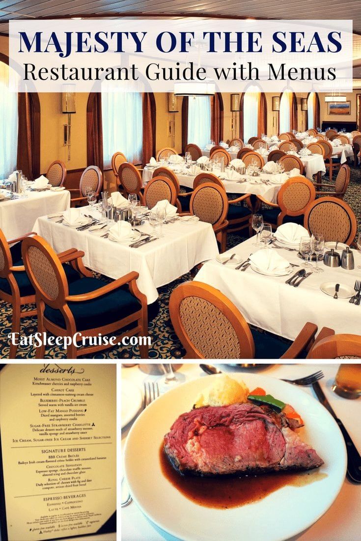 Majesty ogf the Seas Restaurant Guide 