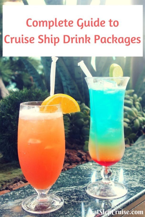 ventura cruise ship drinks menu