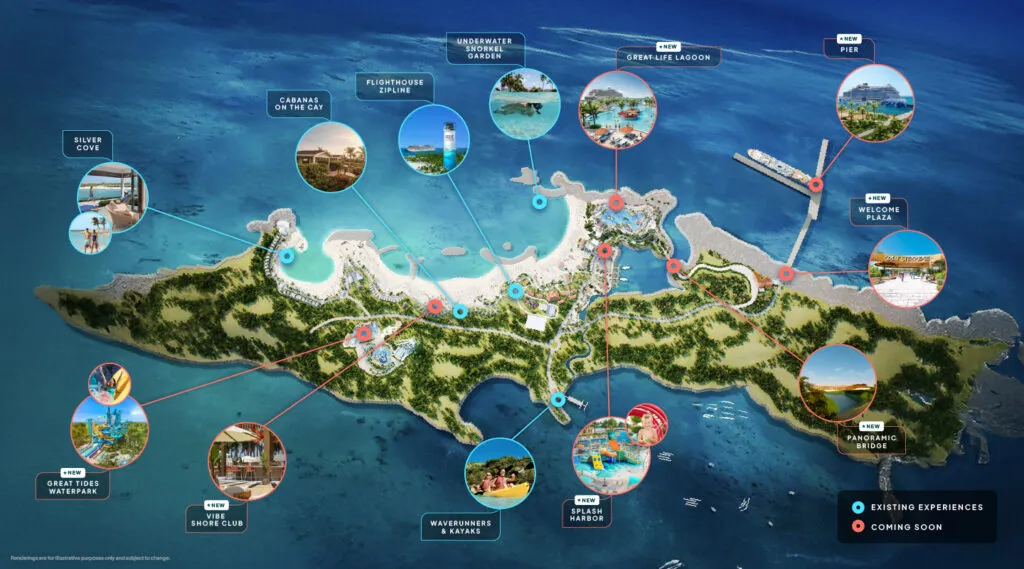 great stirrup cay map norwegian cruise line