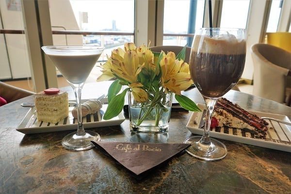 Drinks and Dessert at Cafe al Bacio on Celebrity Eclipse