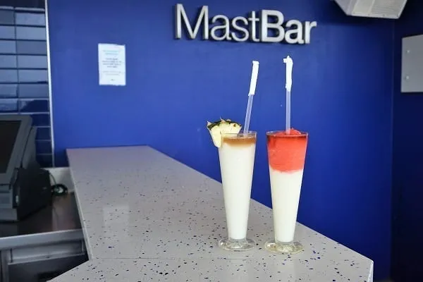 Frozen Drinks at Mast Bar on Celebrity Eclipse