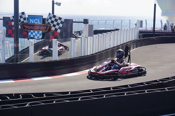 Racetrack on Norwegian Bliss