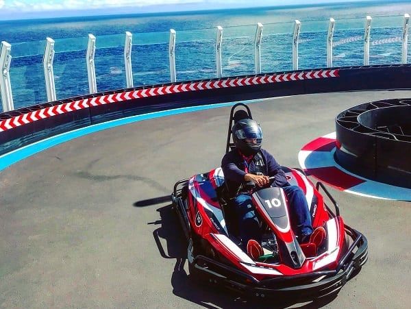 DB on the Norwegian Bliss Racetrack