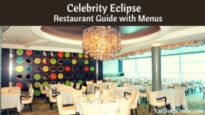 Celebrity Eclipse Restaurant Guide with menus