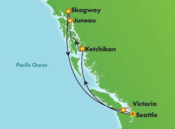 Norwegian Bliss Alaska Cruise Review Itinerary