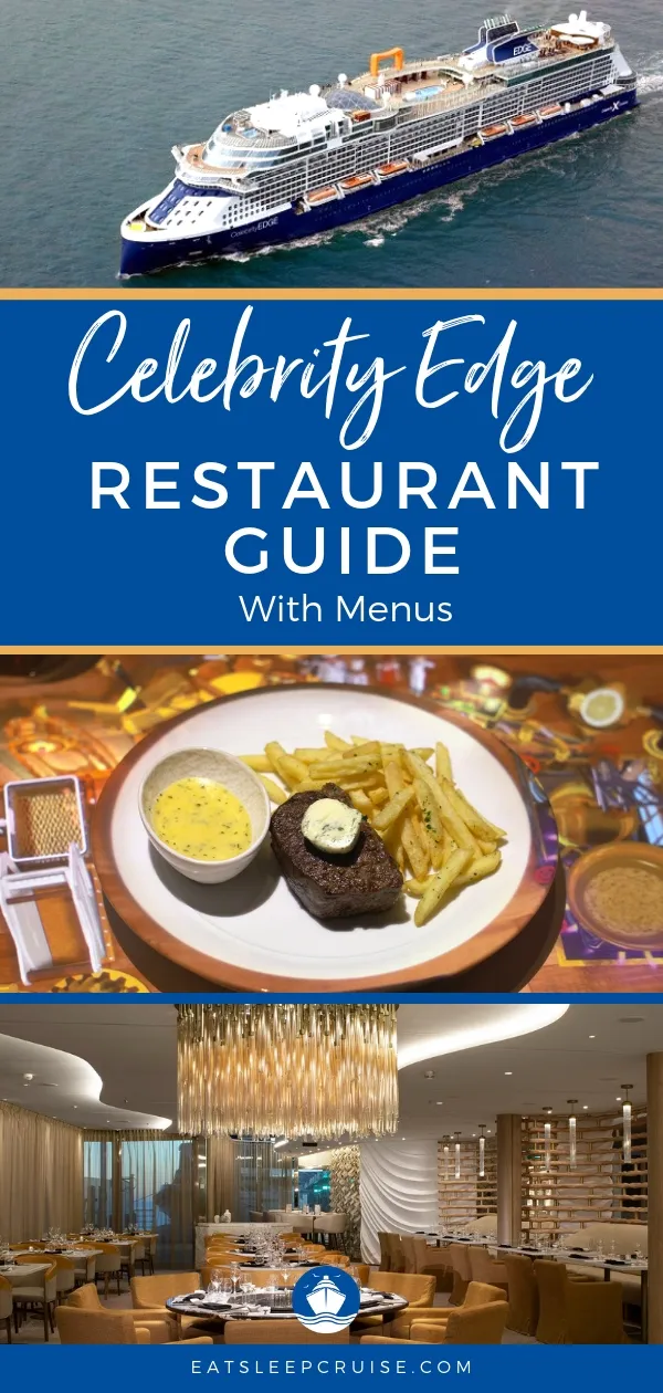 Celebrity Edge Restaurant Menus