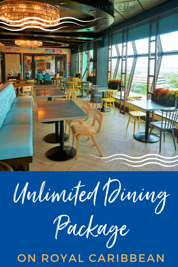 NEW Royal Caribbean's Unlimited Dining Package