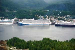 Norwegian Bliss Docked in Ketchkian Alaska
