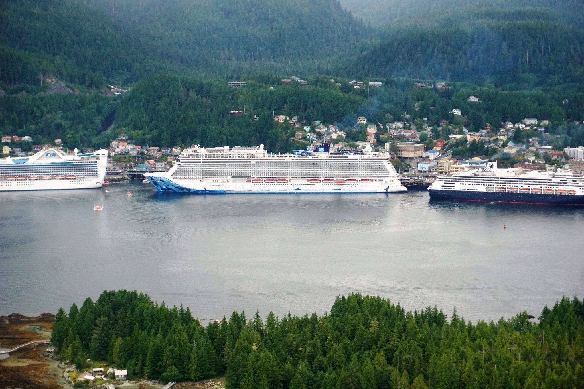Norwegian Bliss Docked in Ketchkian Alaska
