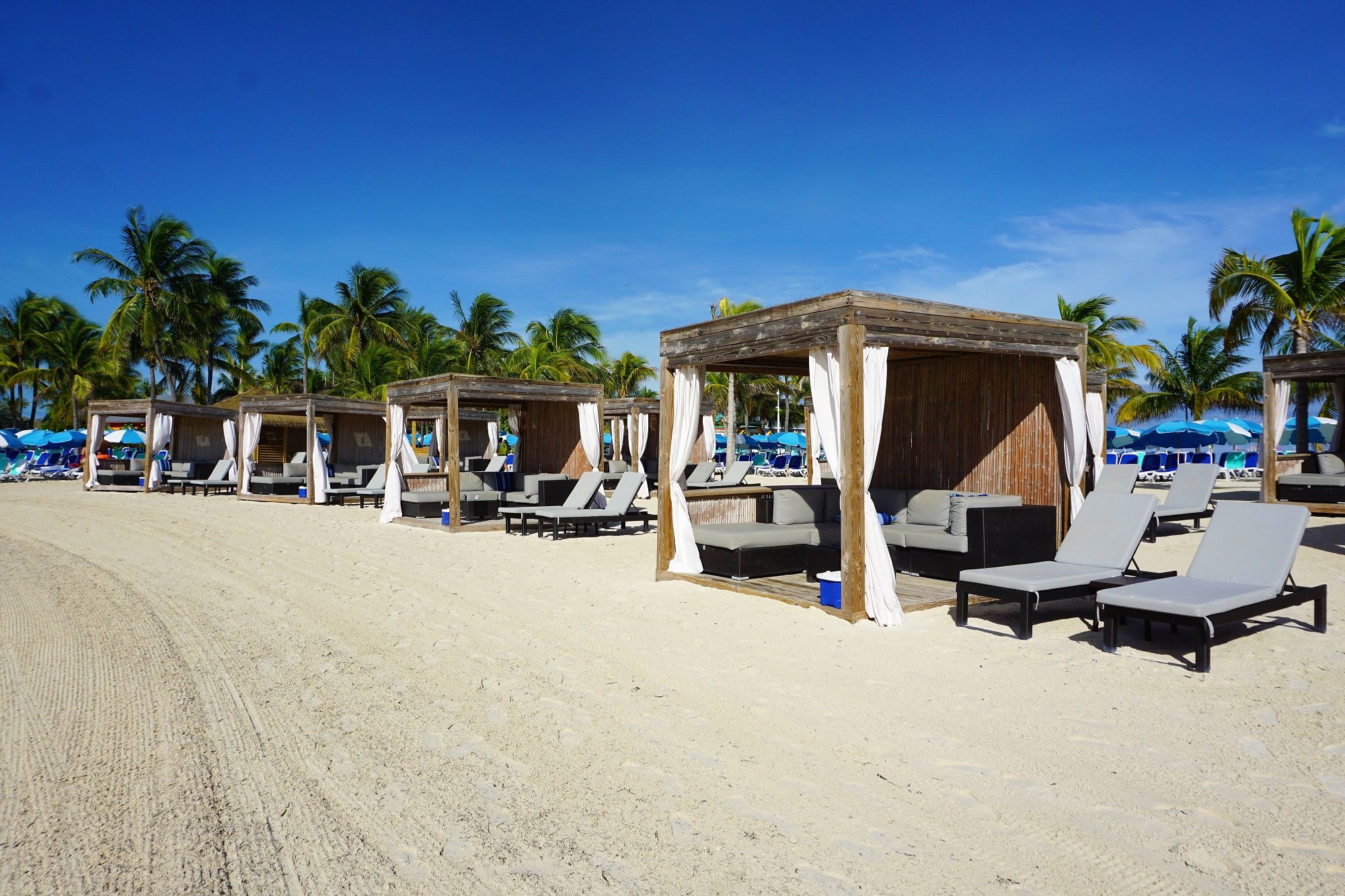 Beach Bungalows on Perfect Day at CocoCay