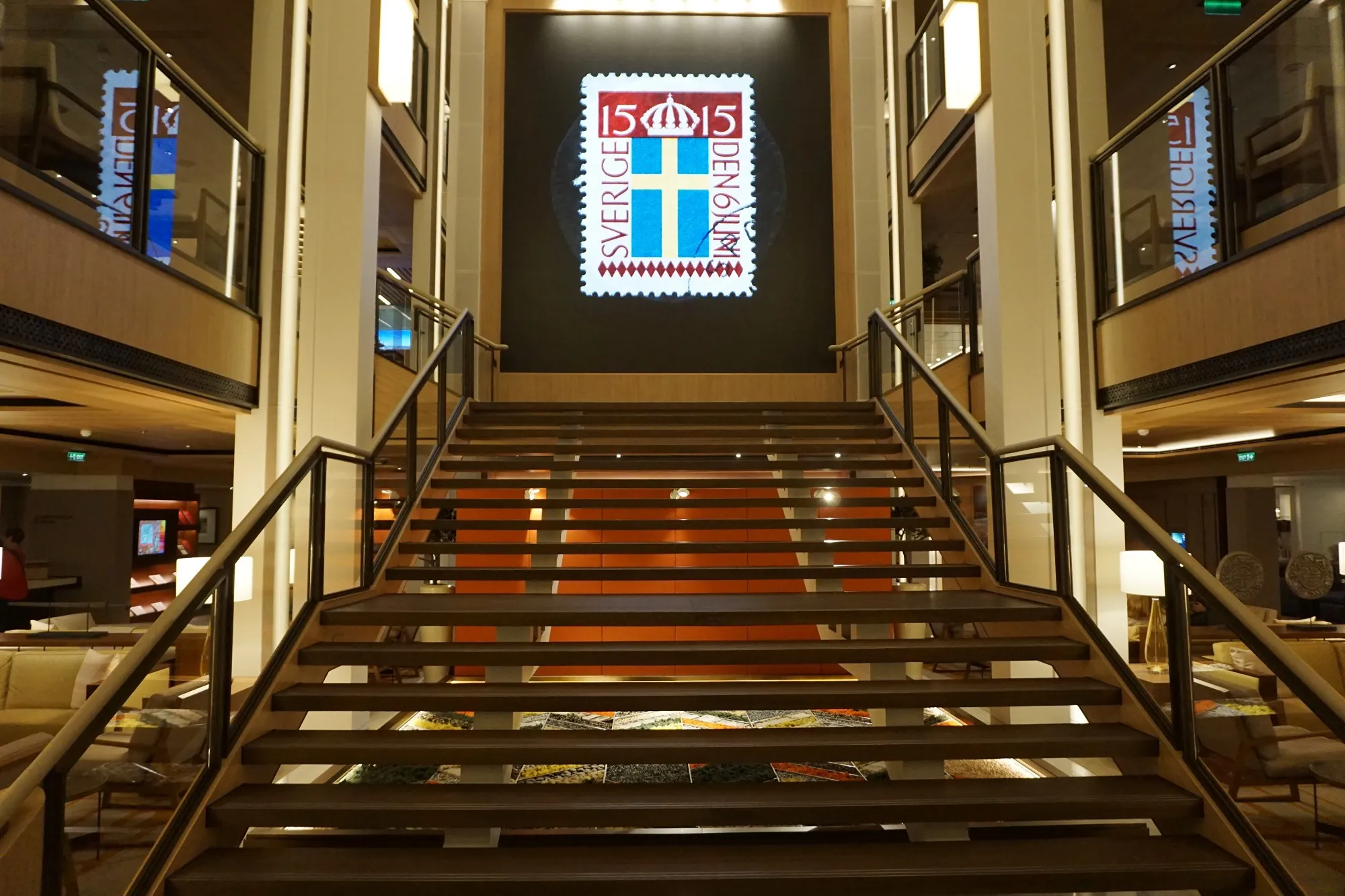 Atrium Staircase on Viking Jupiter