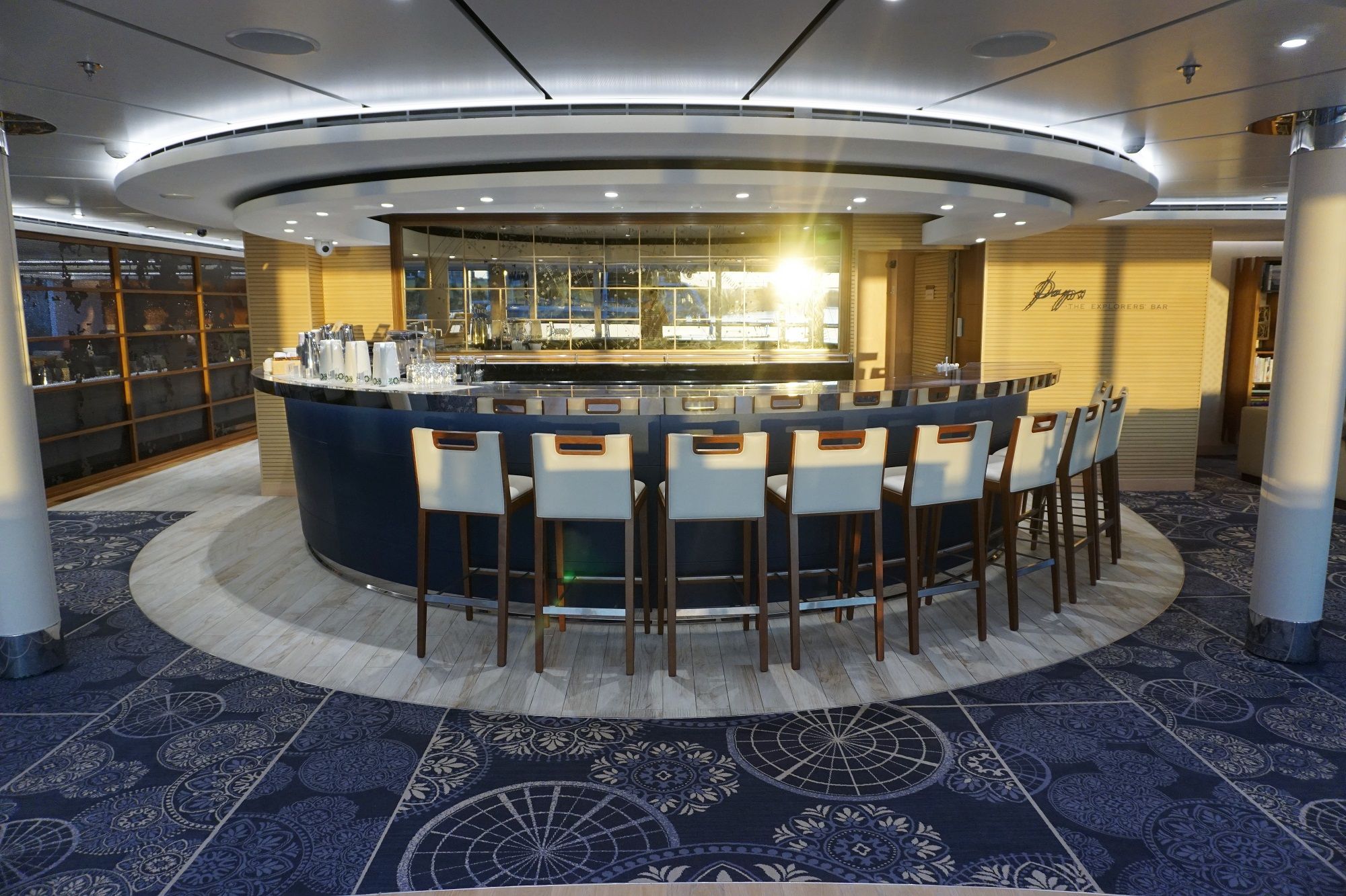 Explorers Lounge Bar on Viking Jupiter