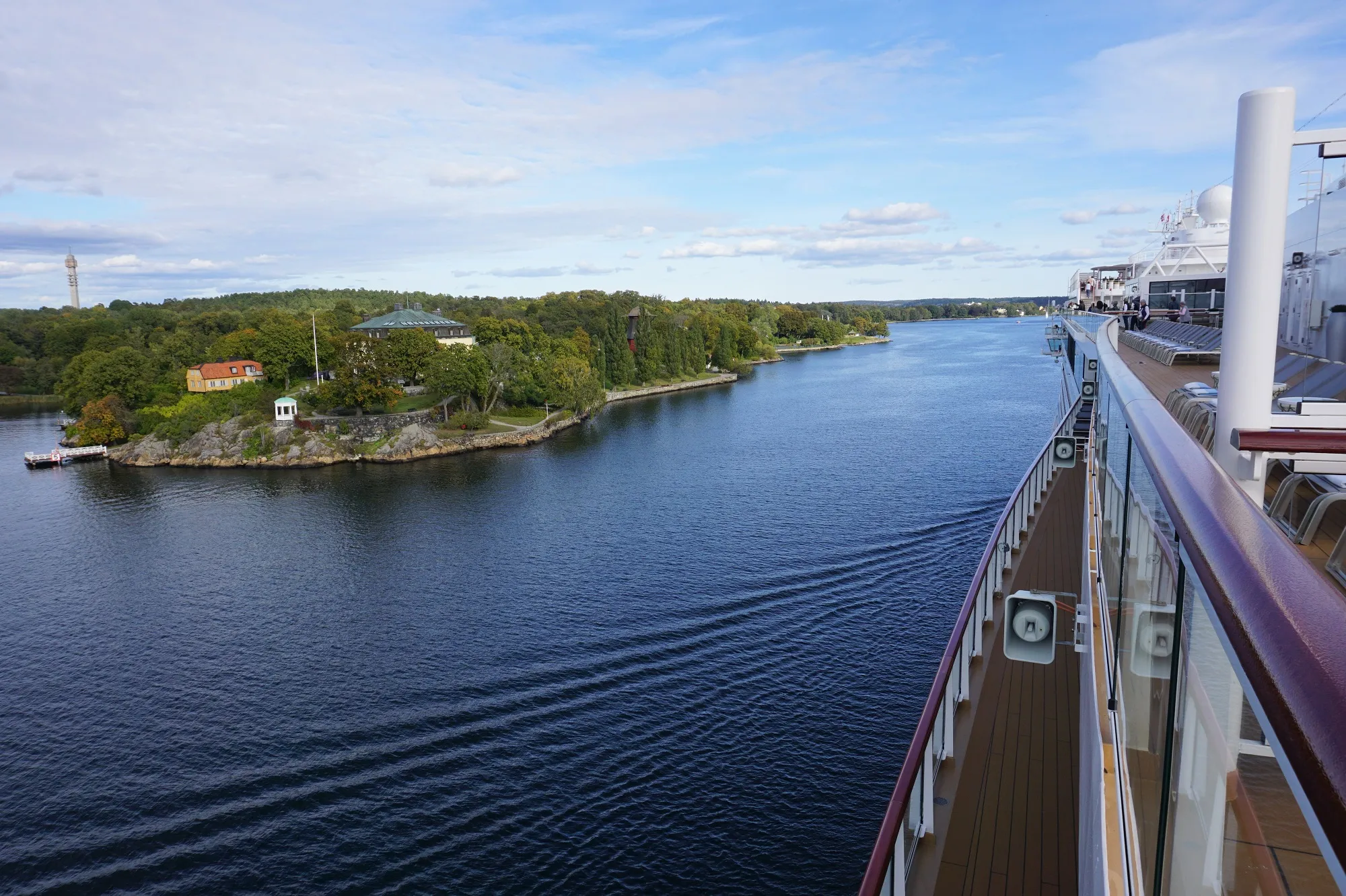 Viking Jupiter Sail Away from Stockholm Sweden