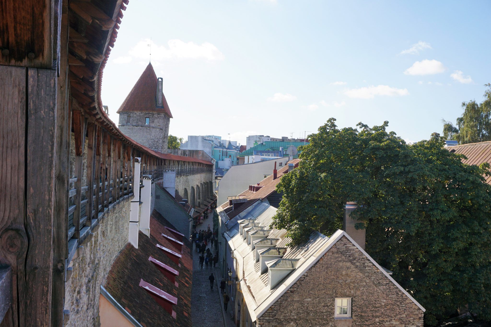 Town Wall in Tallinn, Estonia