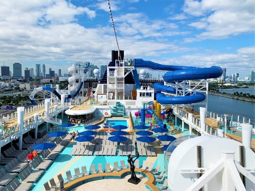 Norwegian's Free at Sea - Pool Deck of Norwegian Encore