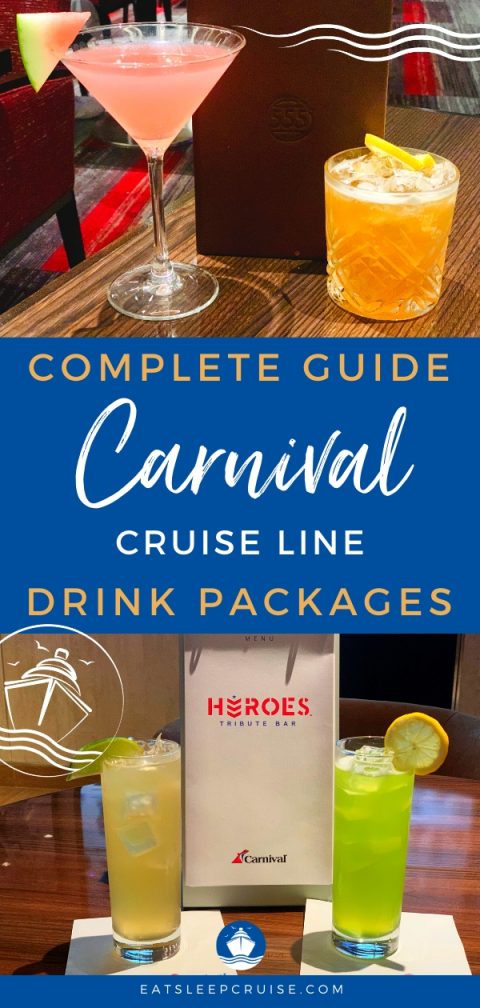 carnival cruise beverage list