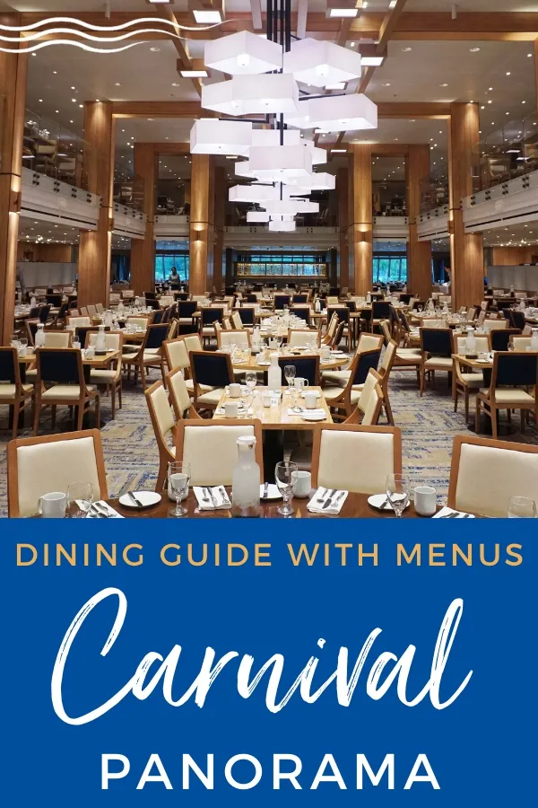 Carnival Panorama Dining Guide