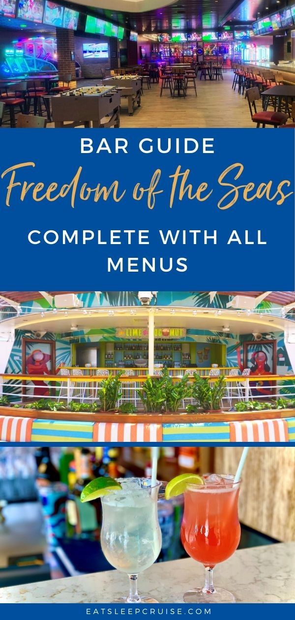 Freedom of the Seas Bar Guide