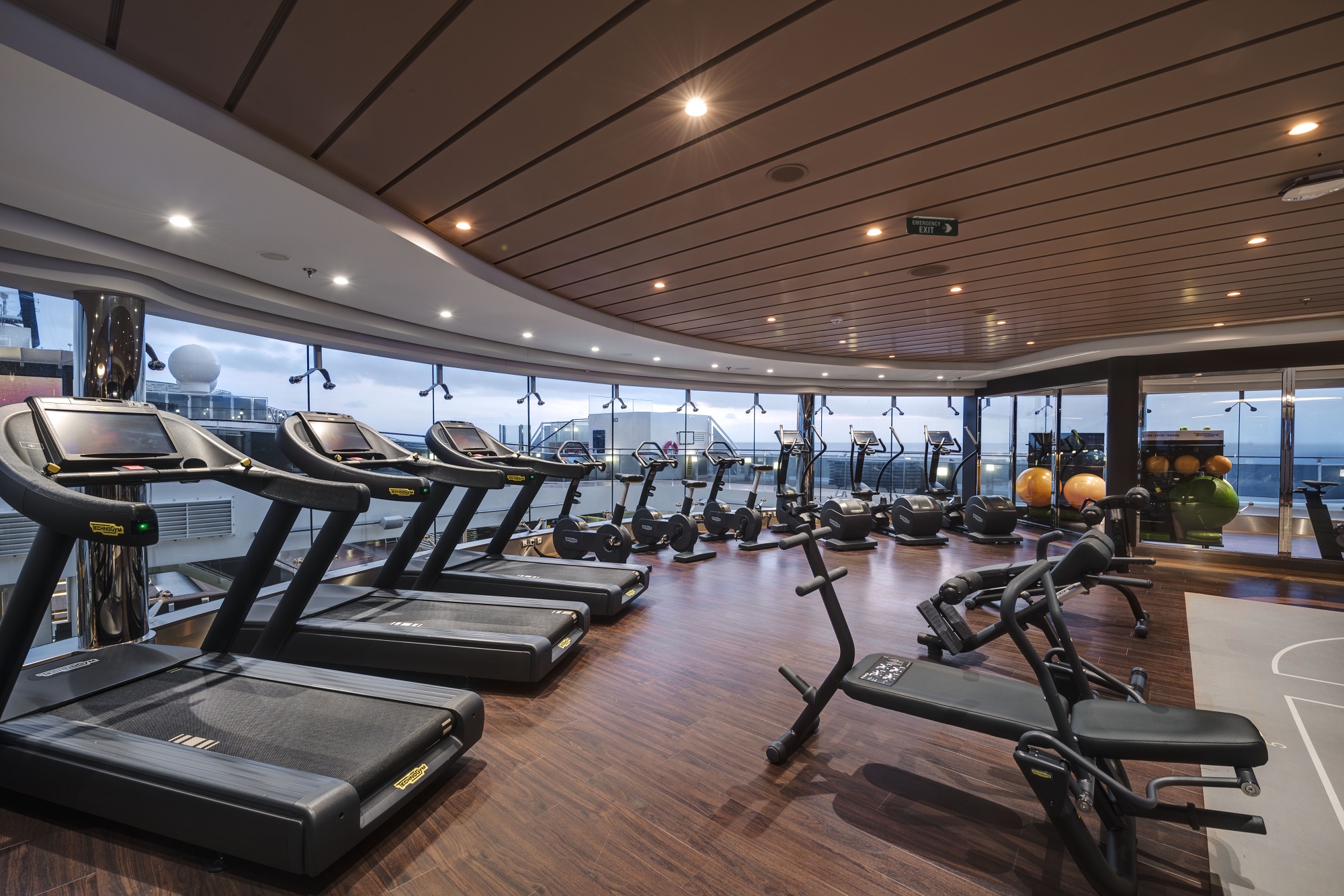 river cruise ships with gym