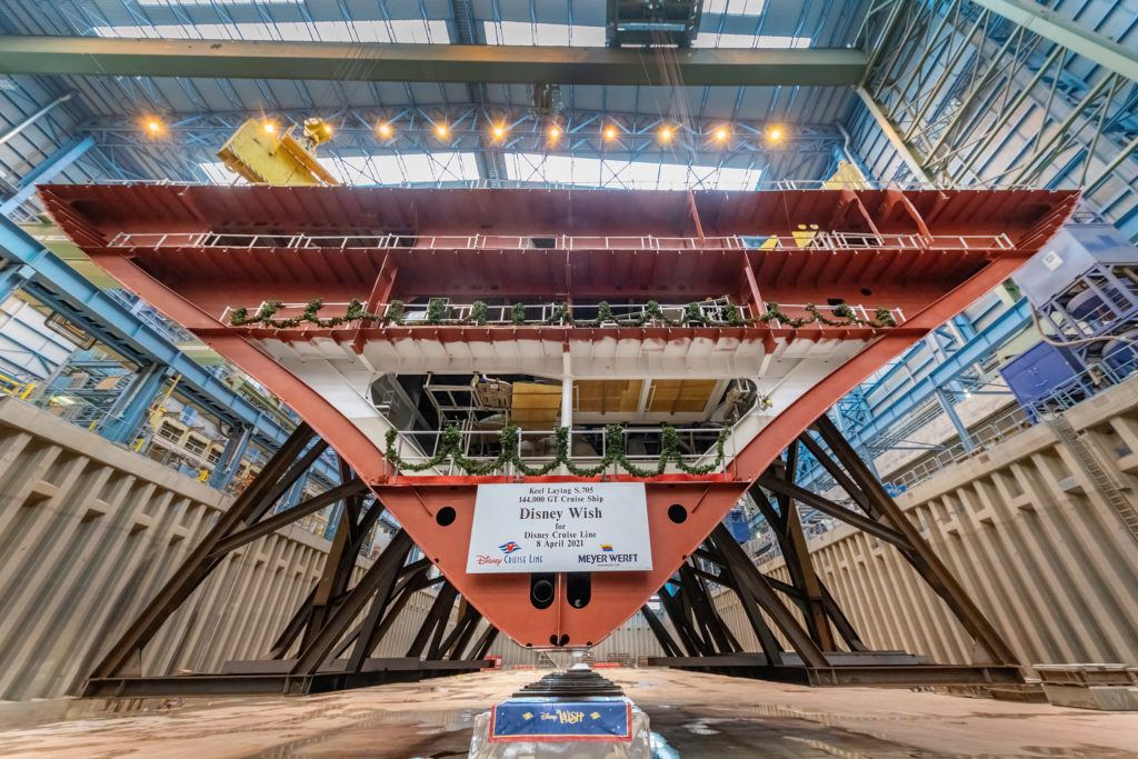 Keel Laying for Disney Wish