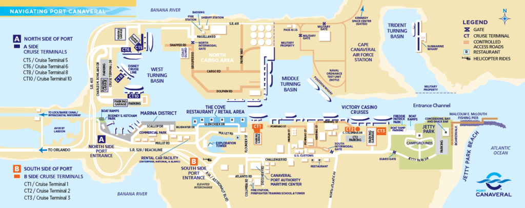 aruba cruise port map