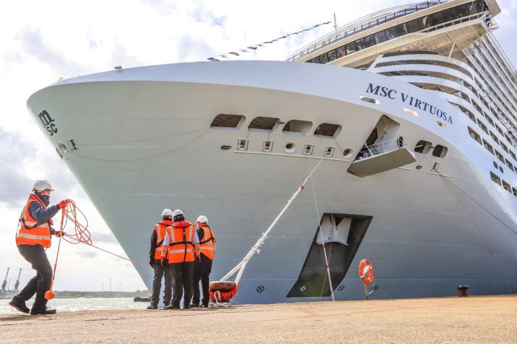 MSC Virtuosa Arrives in Southampton