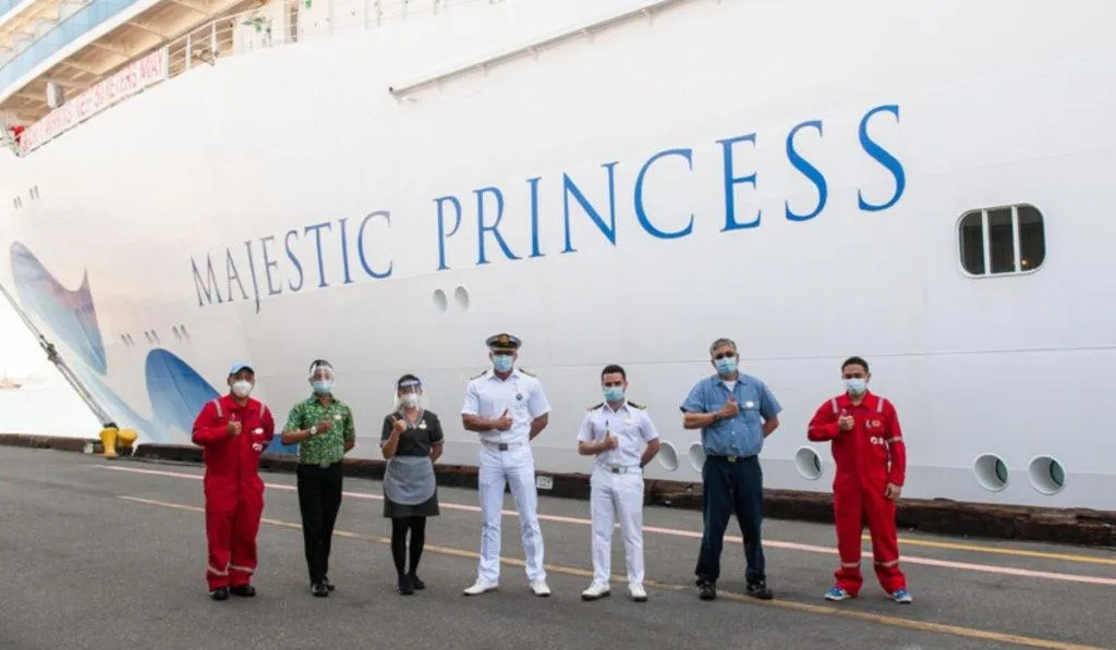 Princess Cruises Crew Get Vaccinated