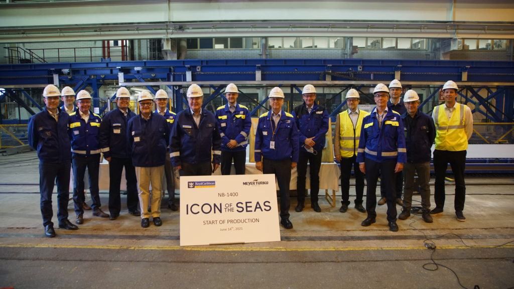 construction on Icon of the Seas