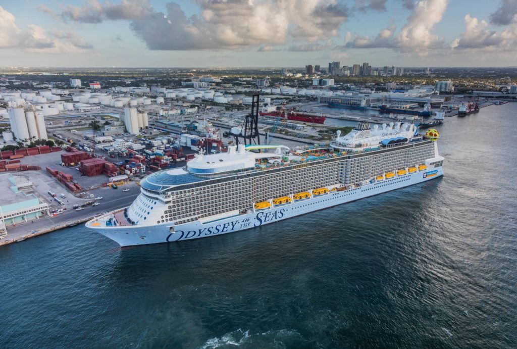 Odyssey of the Seas Arrives in Port Everglades - Masks and Testing For Cruises Are Back