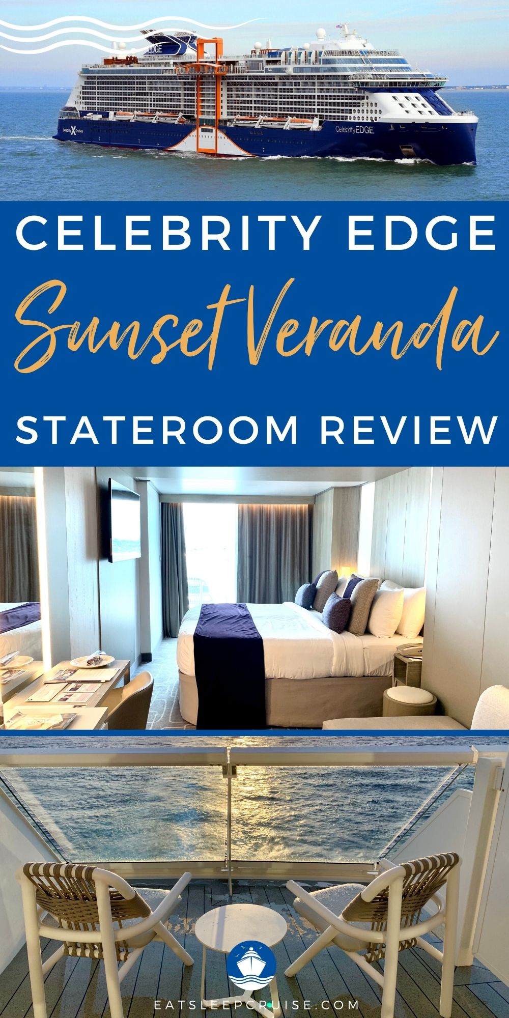 Celebrity Edge Sunset Veranda Stateroom Review | Eat Sleep Cruise