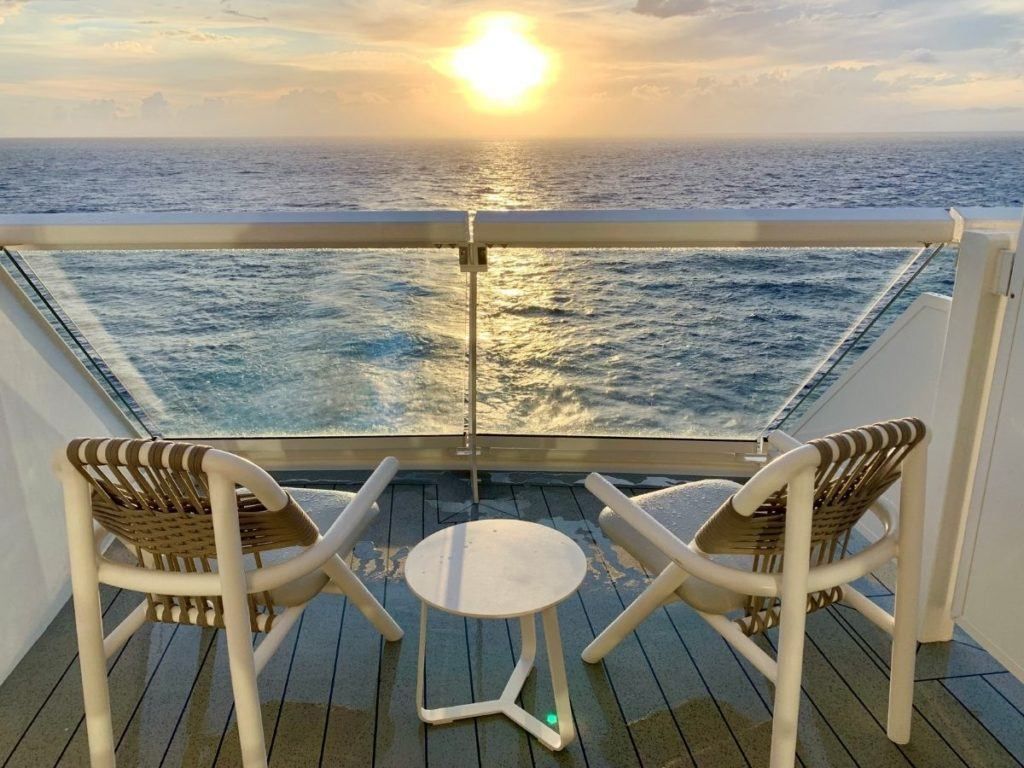 Sunrise From Celebrity Edge Sunset Veranda