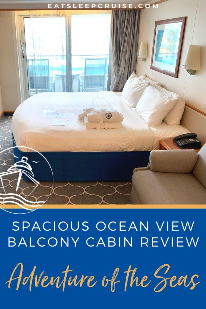Adventure of the Seas Spacious Ocean View Balcony Cabin Review