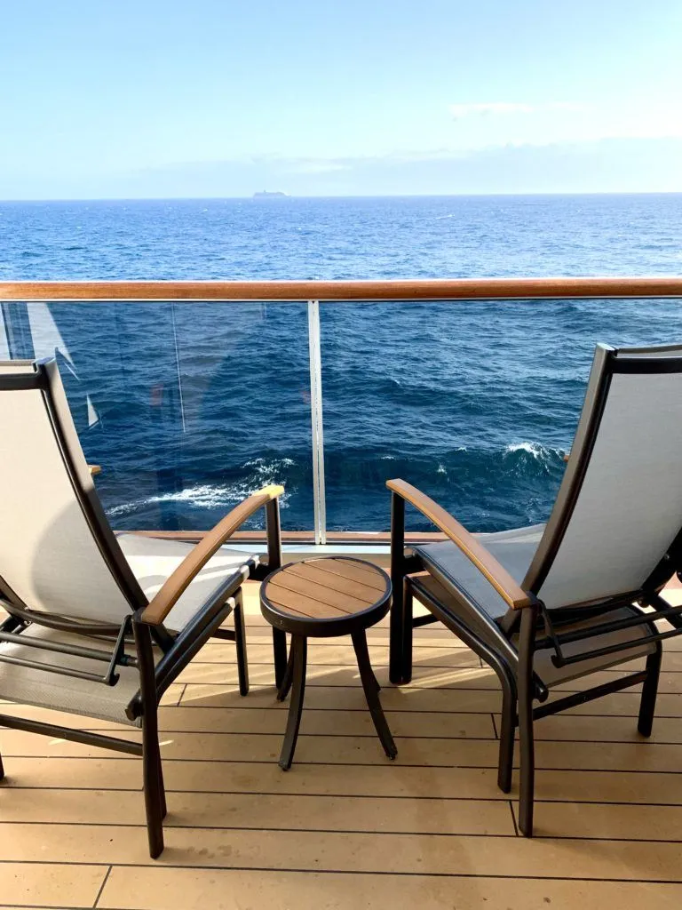 Verandah stateroom on Nieuw Amsterdam