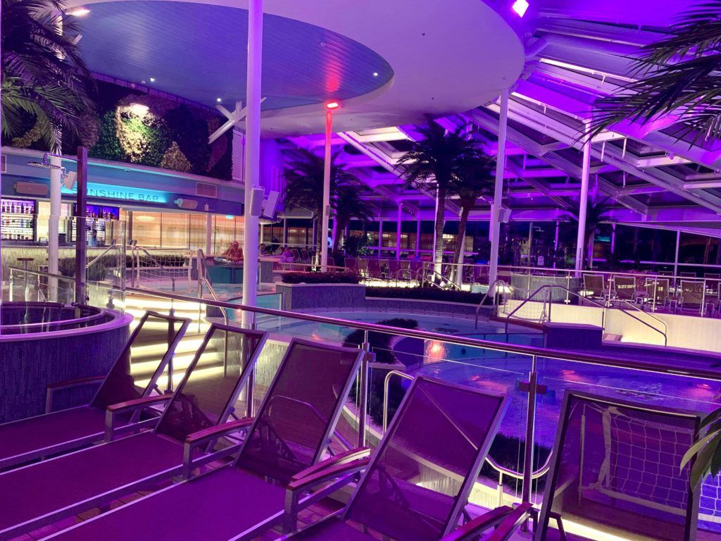 Solarium on Royal Caribbean Cruise Ship