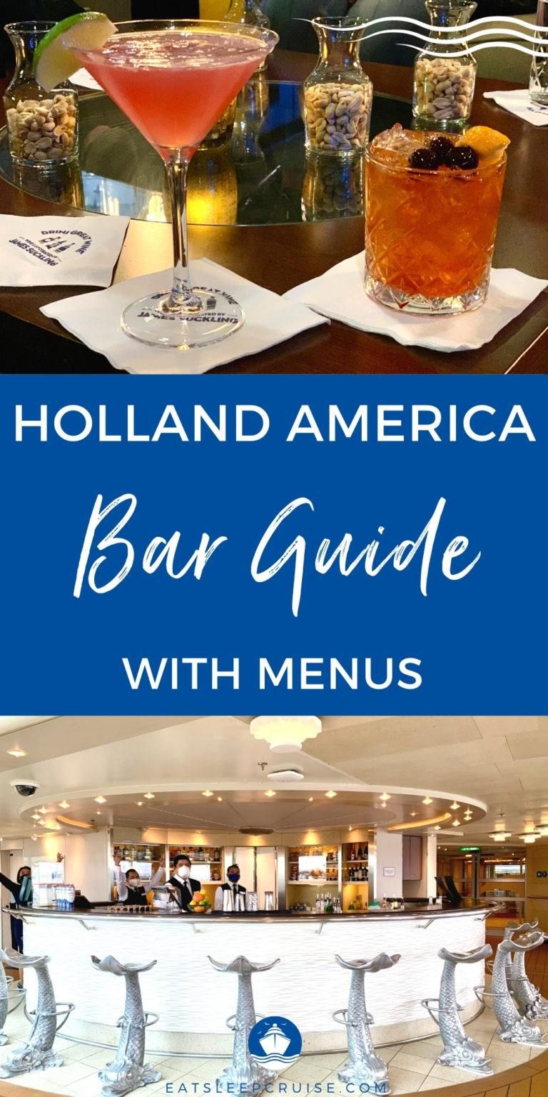 Holland America Line Bar Guide From Nieuw Amsterdam