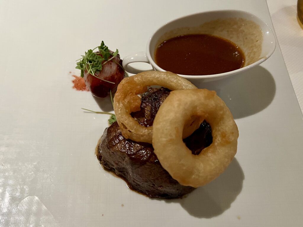 Filet Mignon at Pinnacle Grill on Holland America Line