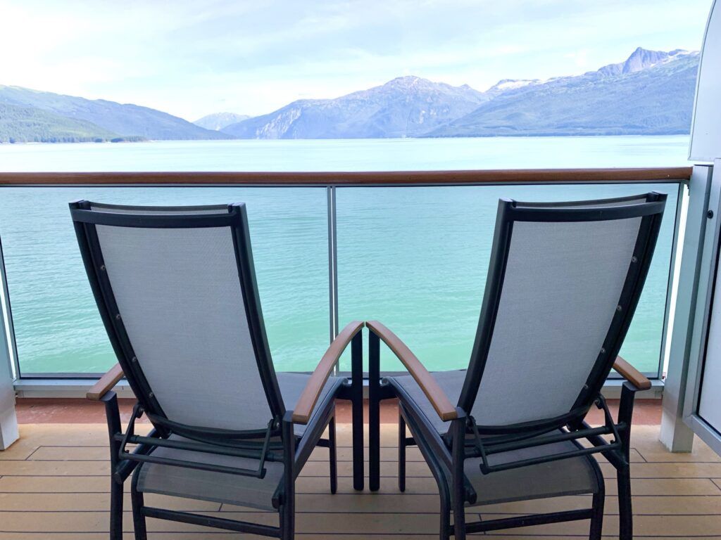 balcony cabin on an Alaska Cruise