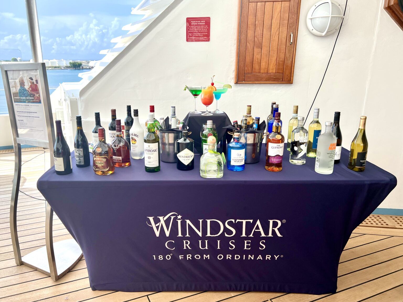 windstar cruise drink menu